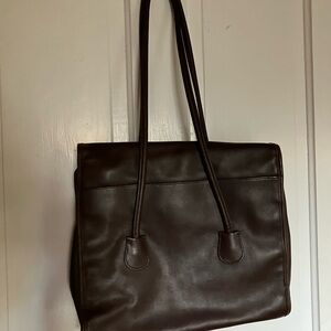 Coach Brown Leather Tote Bag